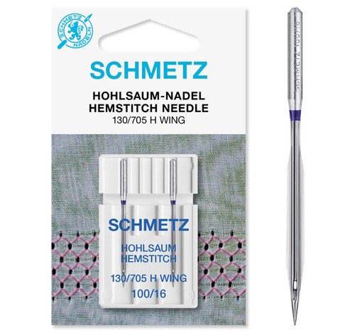 Schmetz hemstitch wing - hemstitch, /