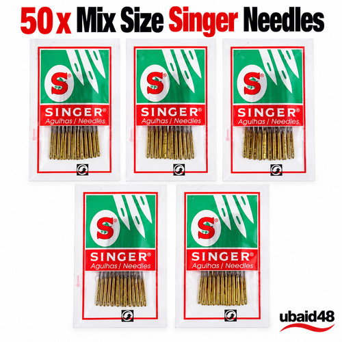 Mix size singer needles - 50, x