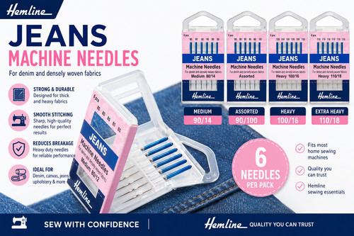 Hemline denim jeans sewing - hemline,